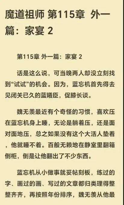 蓝思追被蓝忘机罚的小说