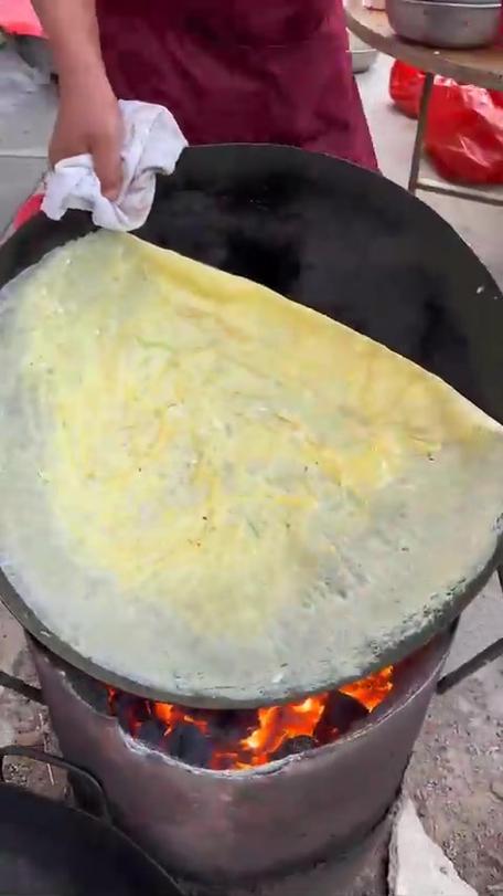 鸡蛋皮子的制作过程