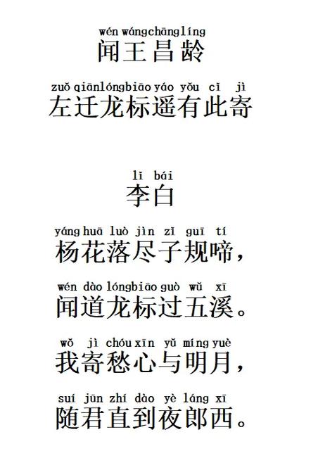 闻王昌龄翻译及原文 闻王昌龄翻译及原文
