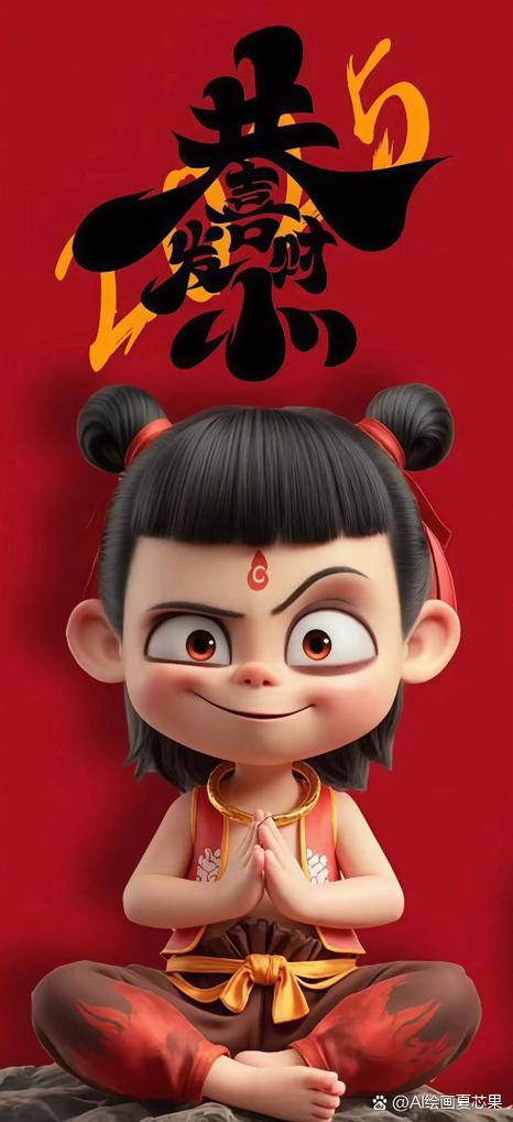 手机锁屏壁纸哪吒