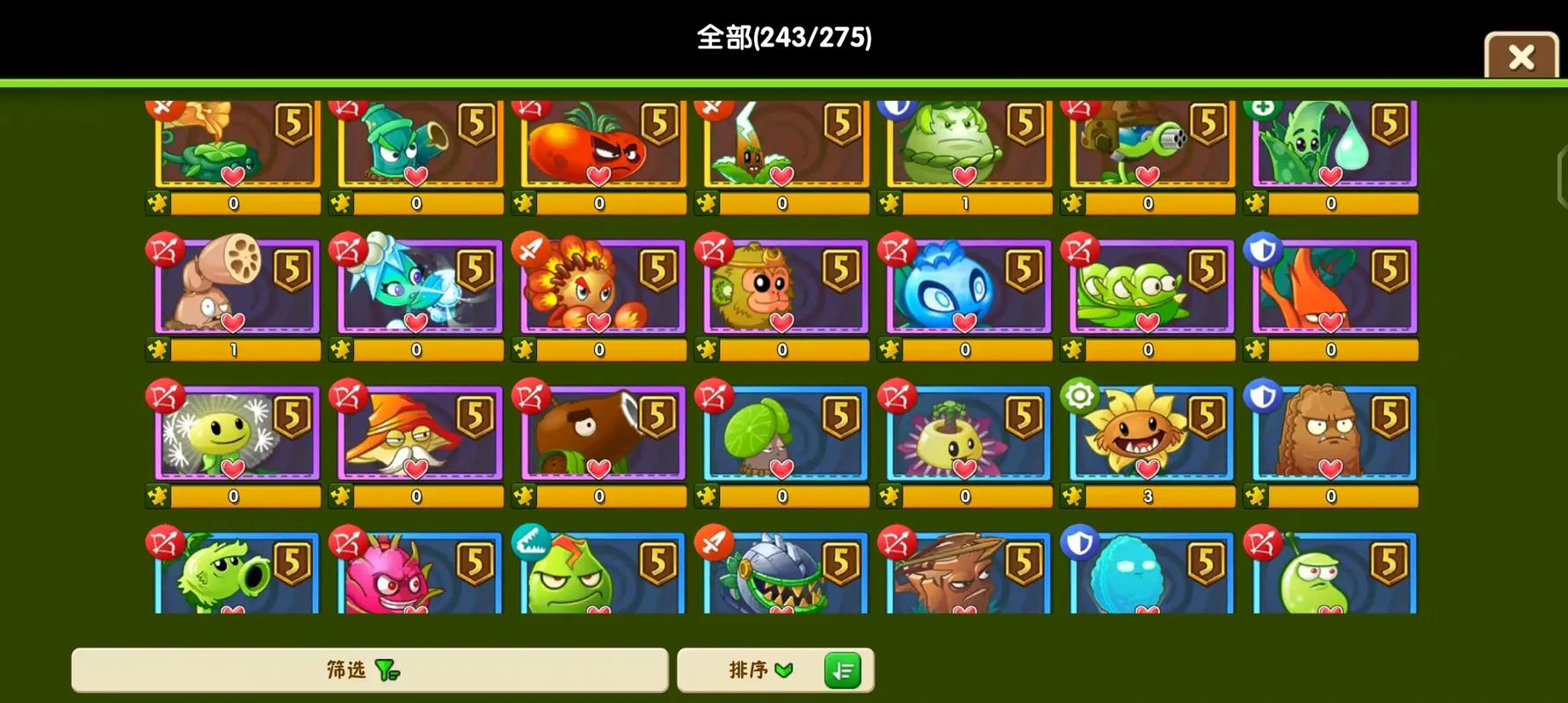 pvz2国际版钻石植物获得顺序