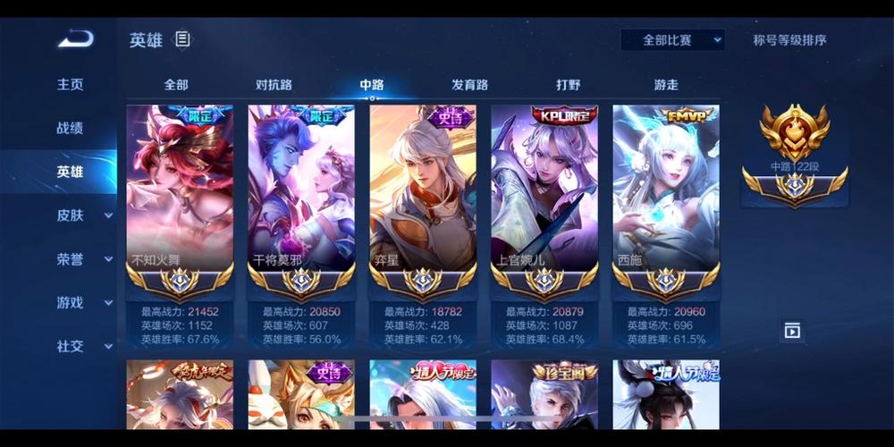 王者荣耀英雄战力截图2