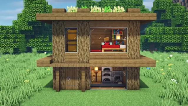 我的世界2x2极简小屋