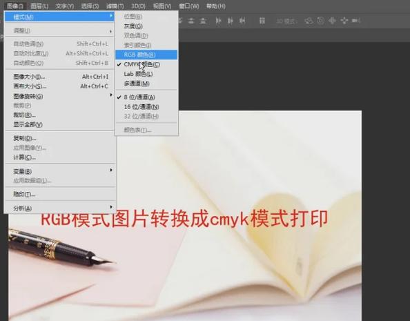 ps怎么吧RGB转成cmyk