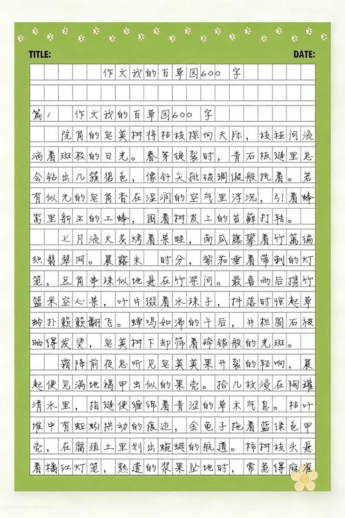 我的百草园作文600字初一截图1