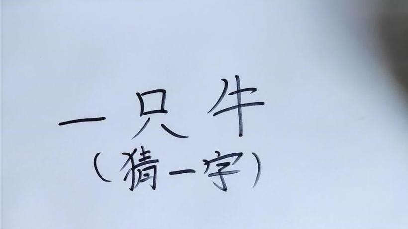 谜底打一字