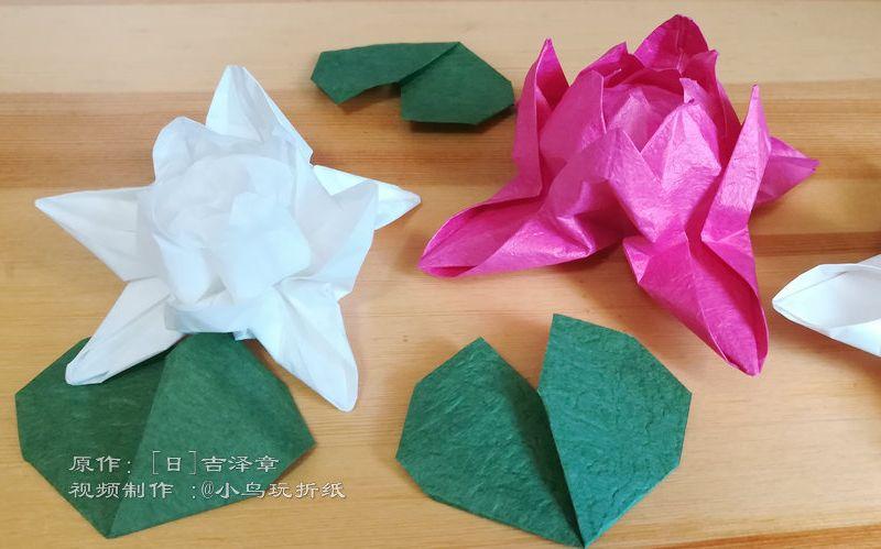 荷花池折纸,视频