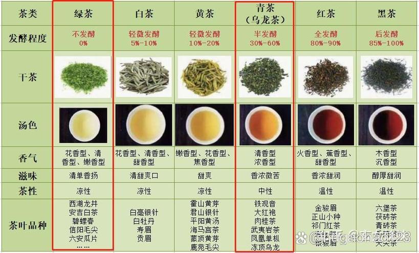 茶叶的种类名称大全