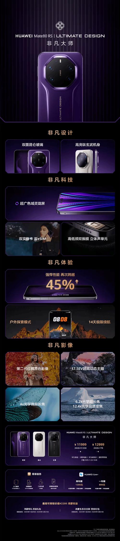 华为非凡大师80rs参数配置详情