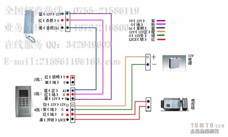 永安非可视楼宇对讲接线图