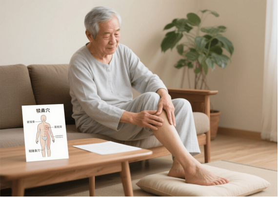 老妈膝盖疼不能走路