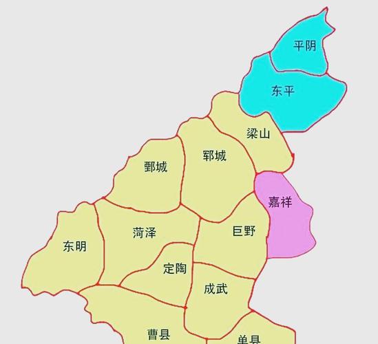 2026菏泽市行政区划图 2026菏泽市行政区划图