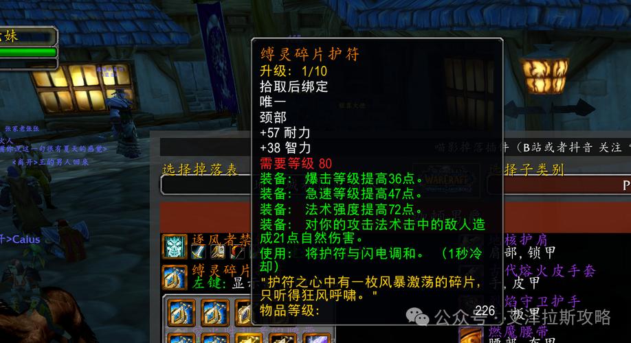 怀旧服破碎的项链最终奖励