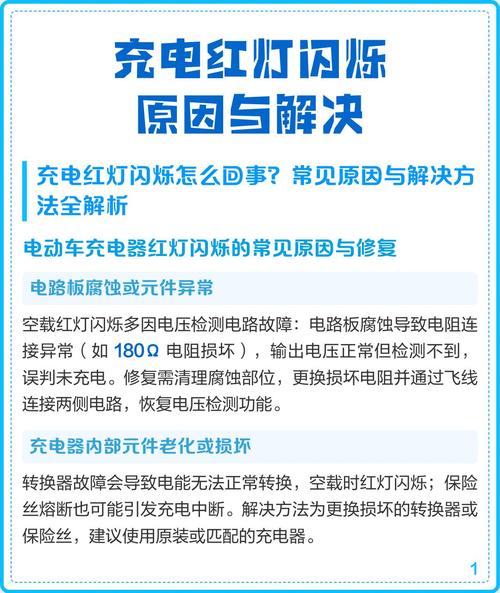 电车充电红灯一直闪烁怎么办