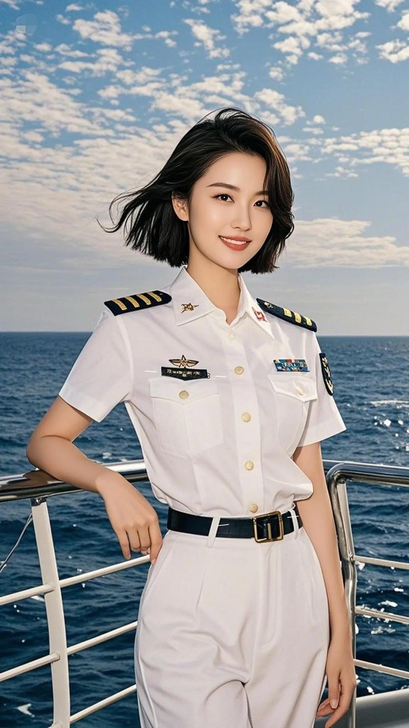 阅兵方队那个海军女兵