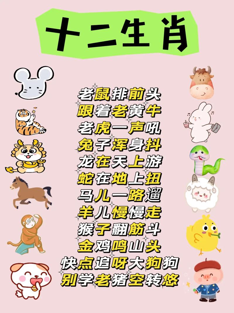 十二生肖儿歌顺口溜 十二生肖儿歌顺口溜