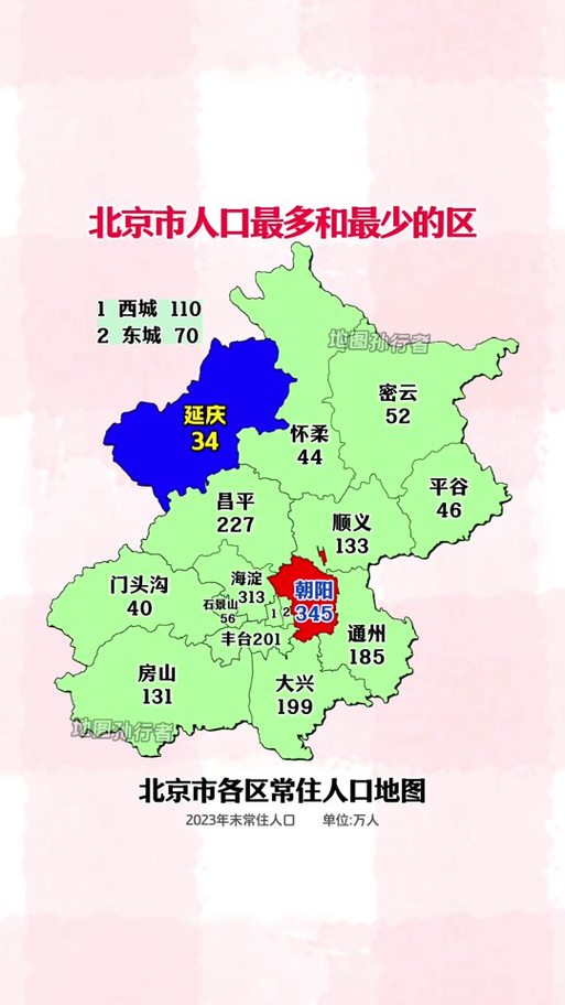 北京市地图各区分布图