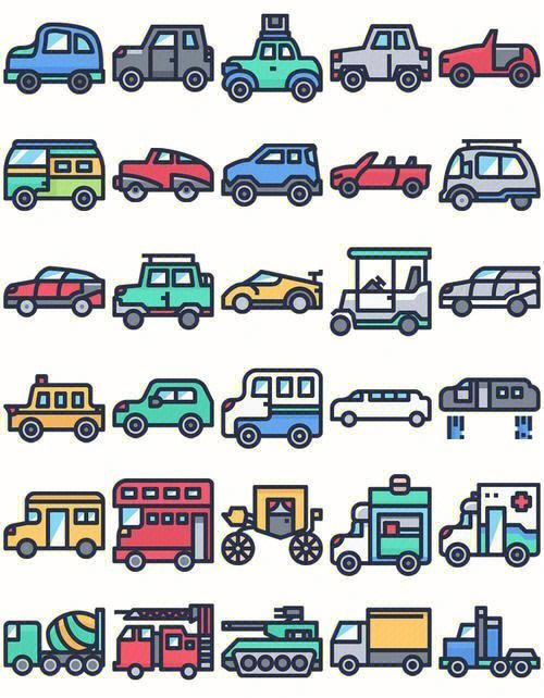 画各种车