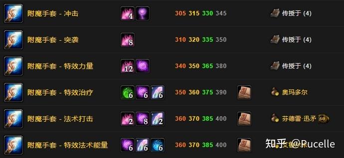 魔兽世界怀旧服附魔武器