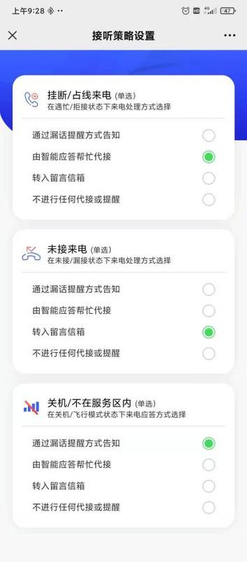 你的电话已启用通话助理漏话