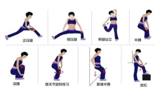 健身前的热身运动图解