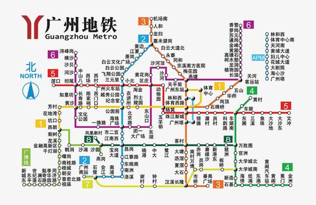 广州地铁地图全图高清版