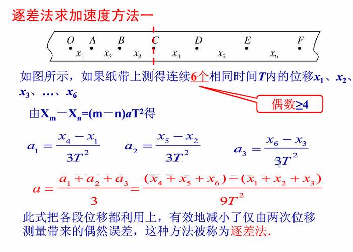 8个数据如何用逐差法