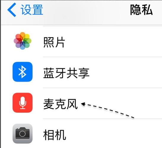苹果手机隐私里麦克风没有选项