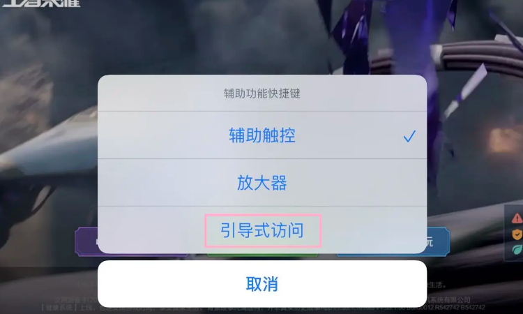 如何关闭引导式访问截图2
