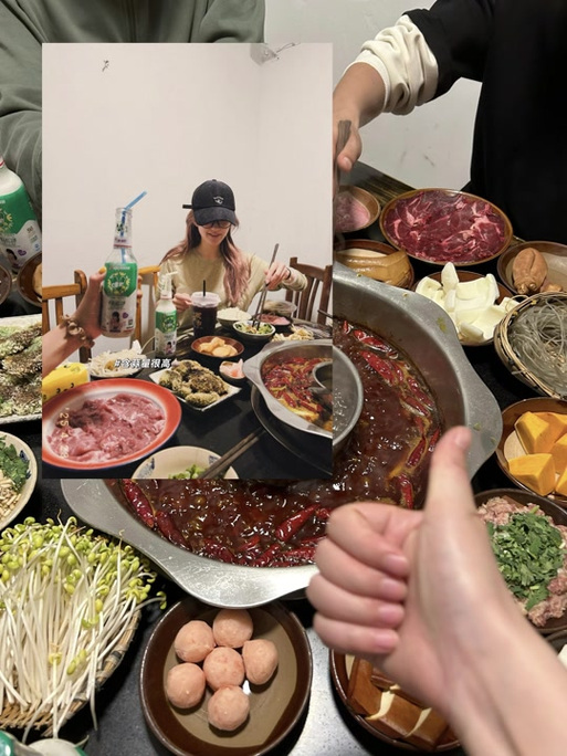 吃火锅实拍图片