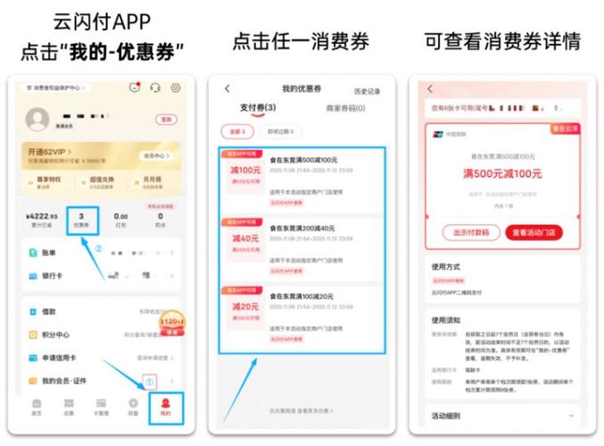 云闪付优惠券怎么使用