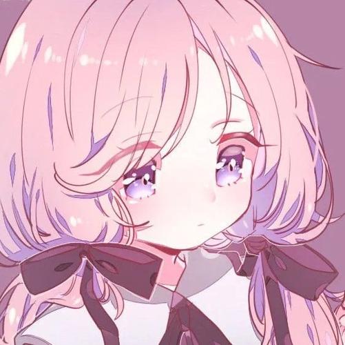 粉系少女头像动漫 二次元