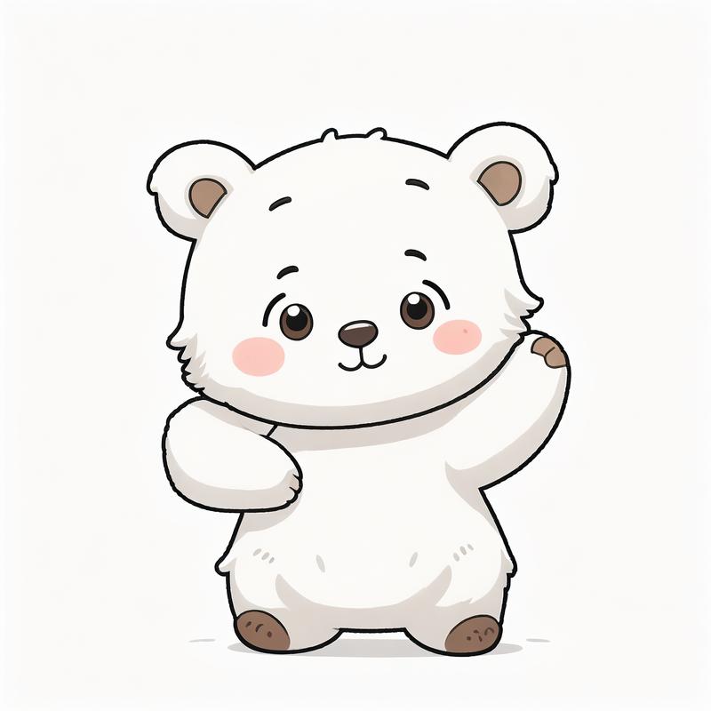 qq小白熊托脸表情含义