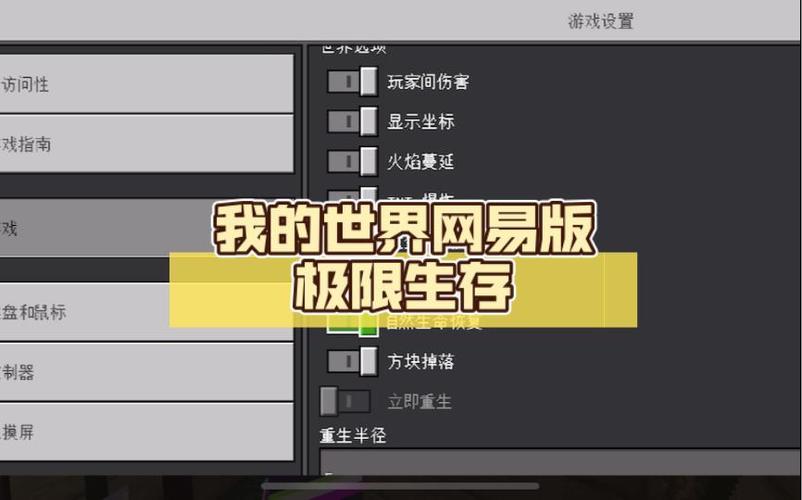 我的世界网易版生存模式允许飞行指
