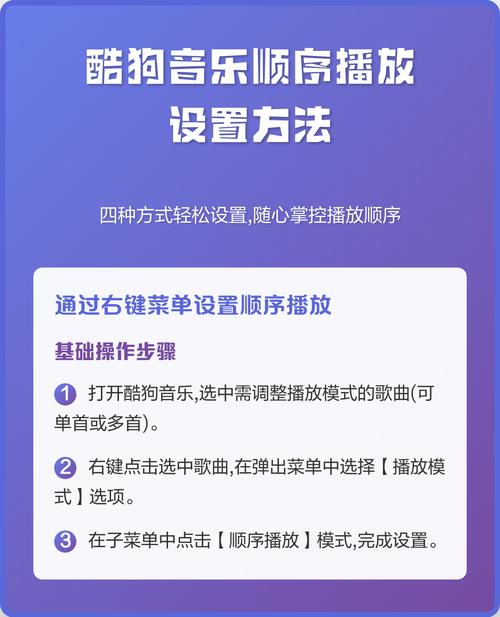 酷狗音乐如何按顺序播放