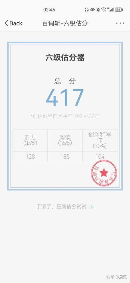 六级预测分数百词斩