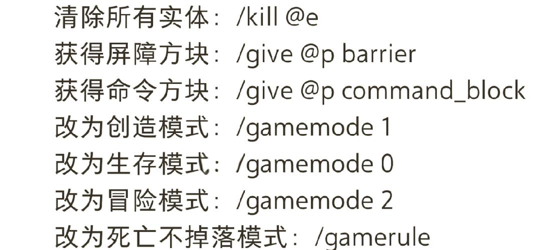 我的世界mm指令代码