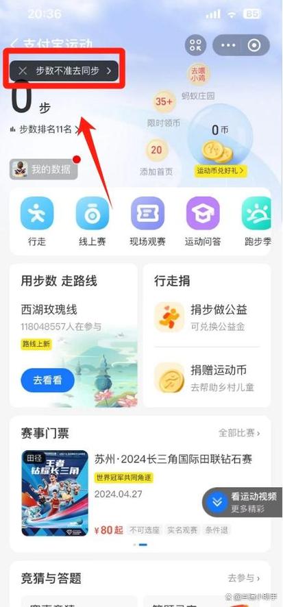 支付宝运动怎么开启