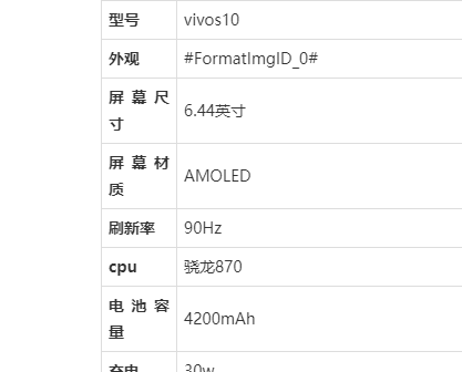 viv0s10手机参数