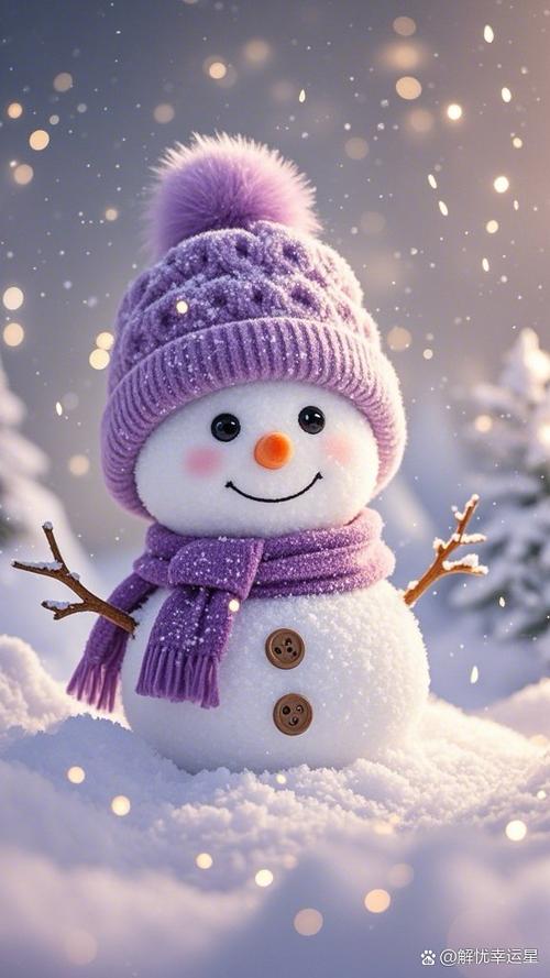 动漫雪人图片