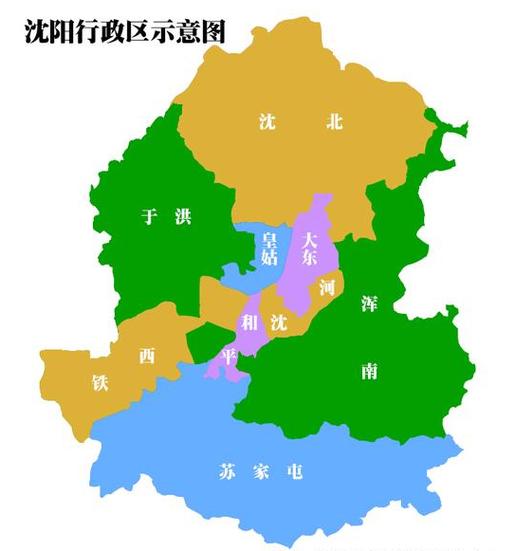 辽宁省沈阳市地图全图高清版