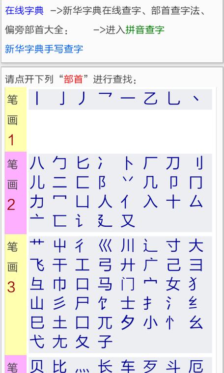 康熙字典在线查笔画数