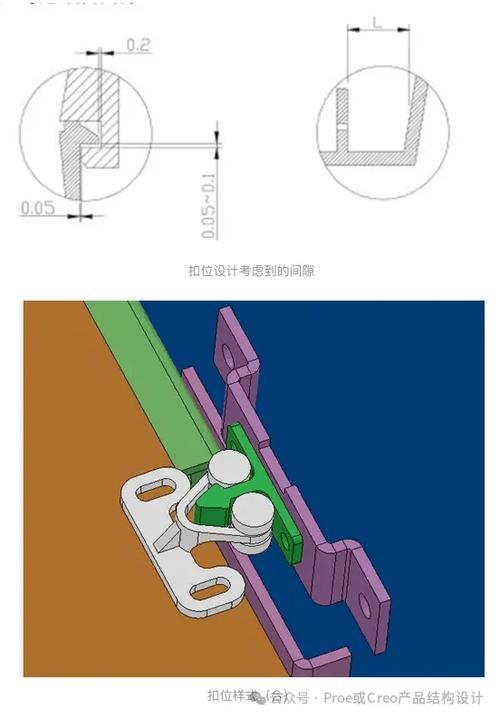 龙门卡扣结构图