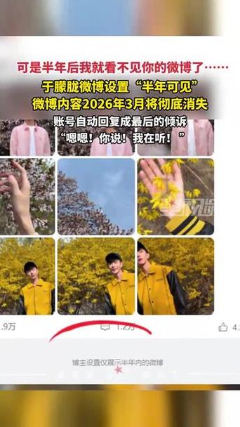新浪微博解除半年可见的查看权限