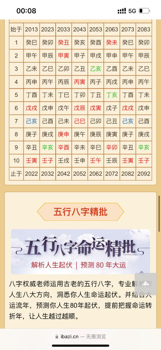 问真八字排盘网页版截图3