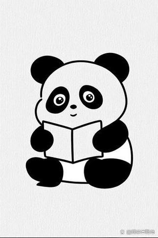 熊猫看书书架上的书不见了