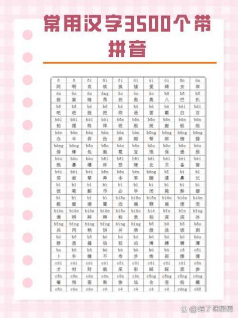 常用字大全3500字