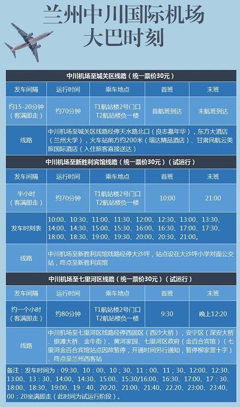 机场巴士时刻表