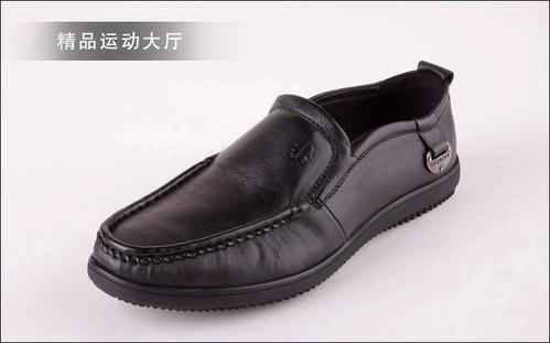 荔枝纹牛皮鞋图片