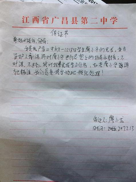 保证书通用版